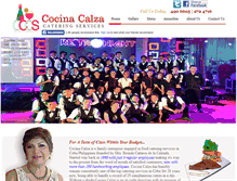 Tablet Screenshot of cocinacalza.com